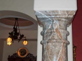 faux marble column